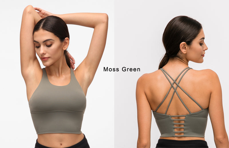 Sexy Cross Back Sports Bra