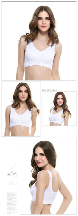 Push Up Seamless Bralette Sexy Lace Brassiere
