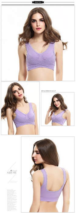Push Up Seamless Bralette Sexy Lace Brassiere
