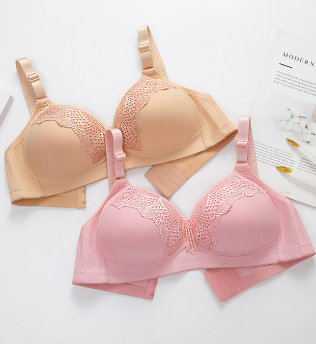 Thin Wireless Gathered Sexy Bralette Push Up Bras