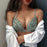 Push up strapless Cotton printed bra