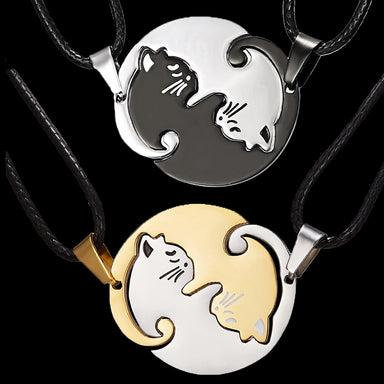 Couples Kitten Jewelry Necklace