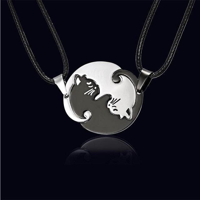 Couples Kitten Jewelry Necklace